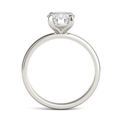 Charles & Colvard 2 Carat T.W. Lab-Created Moissanite Oval Solitaire Ring