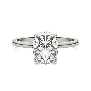 Charles & Colvard 2 Carat T.W. Lab-Created Moissanite Oval Solitaire Ring