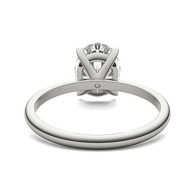 Charles & Colvard 2 Carat T.W. Lab-Created Moissanite Oval Solitaire Ring