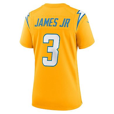 Women's Nike Derwin James Jr. Gold Los Angeles Chargers Alternate Charger Power Game Jersey
