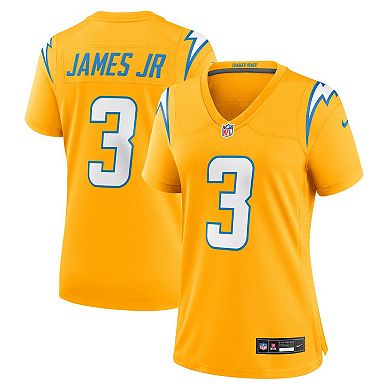 Women's Nike Derwin James Jr. Gold Los Angeles Chargers Alternate Charger Power Game Jersey
