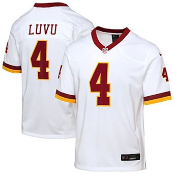 Youth Nike Frankie Luvu White Washington Commanders Game Super Bowl Era Jersey