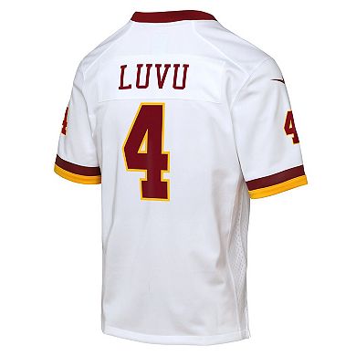 Youth Nike Frankie Luvu White Washington Commanders Game Super Bowl Era Jersey