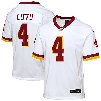 Youth Nike Frankie Luvu White Washington Commanders Game Super Bowl Era Jersey