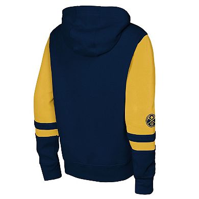 Youth Outerstuff Navy Denver Nuggets Straight to the League Full-Zip Hoodie