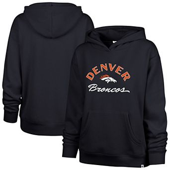 Women's '47 Navy Denver Broncos Whirlwind Naomi Pullover Hoodie