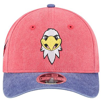Men's New Era Red/Navy Washington Capitals Mascot 2-Tone 9FORTY Adjustable Hat
