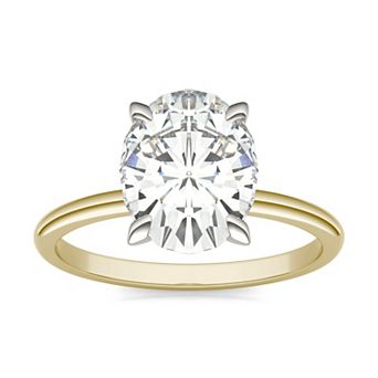 Charles & Colvard 3 Carat T.W. Lab-Created Moissanite Oval Solitaire Ring