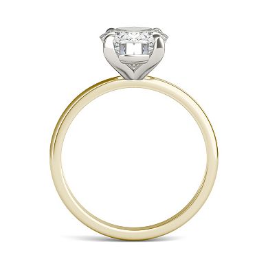 Charles & Colvard 3 Carat T.W. Lab-Created Moissanite Oval Solitaire Ring