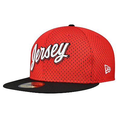 Men's New Era Red/Black New Jersey Devils Mesh Crown Two-Tone 59FIFTY Fitted Hat