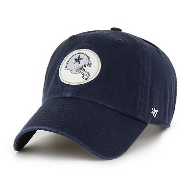 Men's '47 Navy Dallas Cowboys Helmet Clean-Up Adjustable Hat
