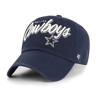 Women's '47 Navy Dallas Cowboys Ariana Clean Up Adjustable Hat