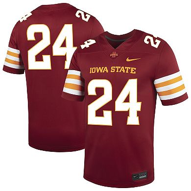 Men's Nike #24 Cardinal Iowa State Cyclones Untouchable Replica Game Jersey