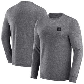 Men's J. Palmer Heather Black Detroit Lions Four Down Long Sleeve T-Shirt