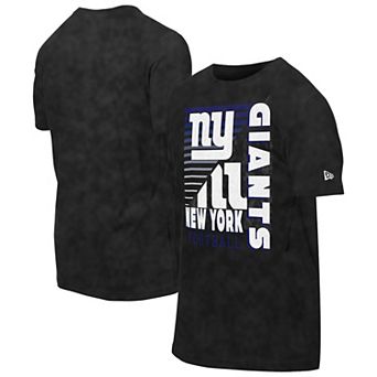 Men's New Era Black New York Giants Enzyme Washed Oversized T-Shirt