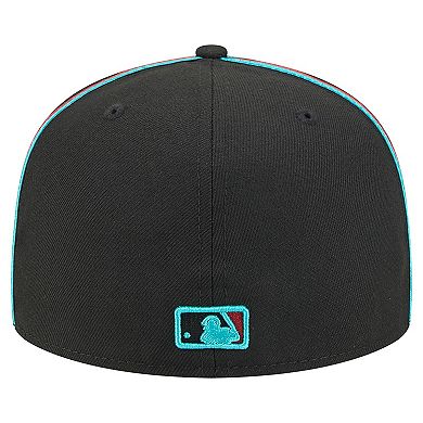 Men's New Era Black Arizona Diamondbacks Soutache 59FIFTY Fitted Hat