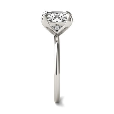 Charles & Colvard 10k Gold Lab-Created Moissanite Cushion Solitaire Ring