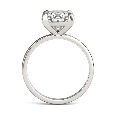 Charles & Colvard 10k Gold Lab-Created Moissanite Cushion Solitaire Ring