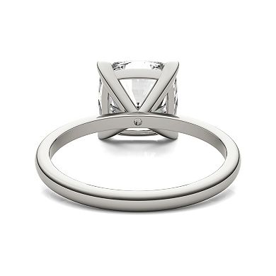 Charles & Colvard 10k Gold Lab-Created Moissanite Cushion Solitaire Ring