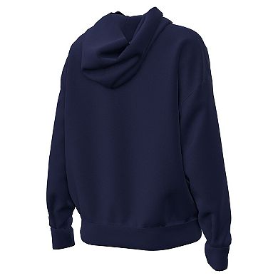 Women's Under Armour Navy Notre Dame Fighting Irish Leprechaun Icon Fleece Pullover Hoodie