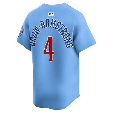 Men's Nike Pete Crow-Armstrong Light Blue Chicago Cubs Alternate Limited Player Jersey