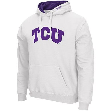 Men's Colosseum White TCU Horned Frogs Isle Hoodie