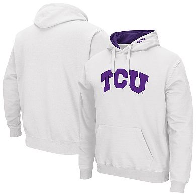Men's Colosseum White TCU Horned Frogs Isle Hoodie