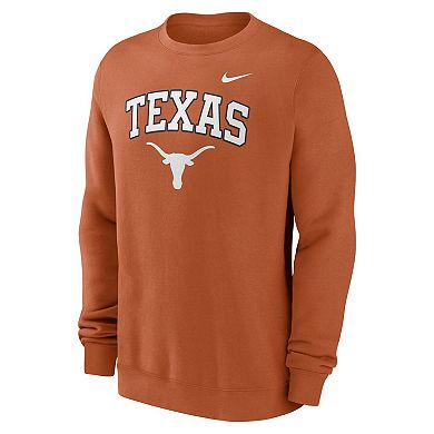 Men's Nike Texas Orange Texas Longhorns Arch Pullover Sweatshirt