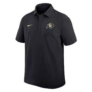 Men's Nike Black Colorado Buffaloes Woven Polo