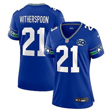 Women's Nike Devon Witherspoon Royal Seattle Seahawks Alternate 2 50th Season Game Jersey