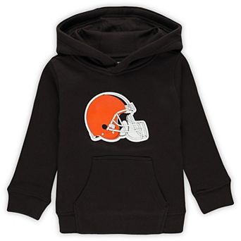 Toddler Brown Cleveland Browns Logo Pullover Hoodie