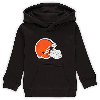 Toddler Brown Cleveland Browns Logo Pullover Hoodie