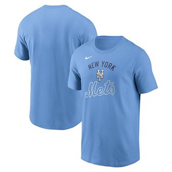 Men's Nike Light Blue New York Mets Early Innings Stack T-Shirt