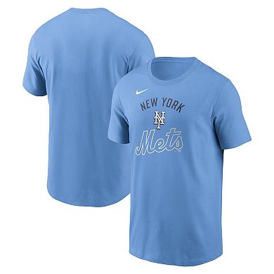 Men's Nike Light Blue New York Mets Early Innings Stack T-Shirt