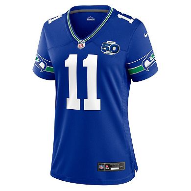 Women's Nike Jaxon Smith-Njigba Royal Seattle Seahawks Alternate 2 50th Season Game Jersey