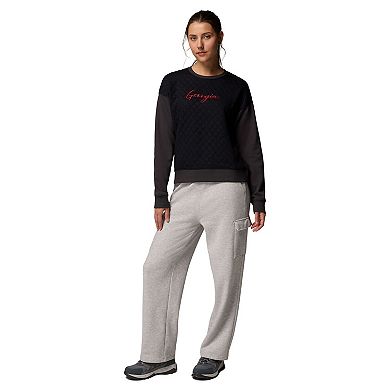 Women's Columbia Black Georgia Bulldogs Collegiate Hart Mountain™ Quilted Sweatshirt