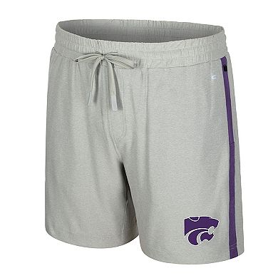 Men's Colosseum Gray Kansas State Wildcats Mac Shorts
