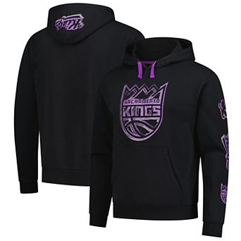 Unisex Stadium Essentials Black Sacramento Kings Elementized Pullover Hoodie