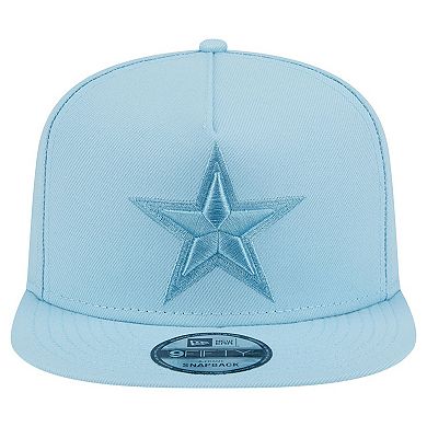 Men's New Era Light Blue Dallas Cowboys Color Pack A-Frame 9FIFTY Snapback Hat