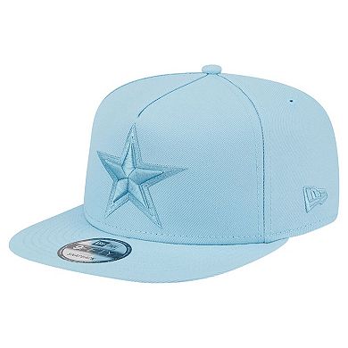 Men's New Era Light Blue Dallas Cowboys Color Pack A-Frame 9FIFTY Snapback Hat