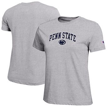 Women's Champion Heather Gray Penn State Nittany Lions Arched Over Logo T-Shirt