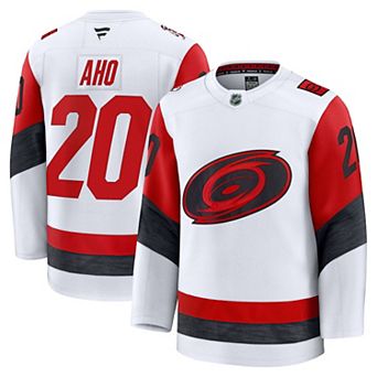 Men's Fanatics Sebastian Aho White Carolina Hurricanes Away Premium Jersey