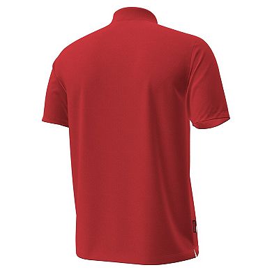 Men's Under Armour Red Wisconsin Badgers Performance Drive Chest Stripe Polo