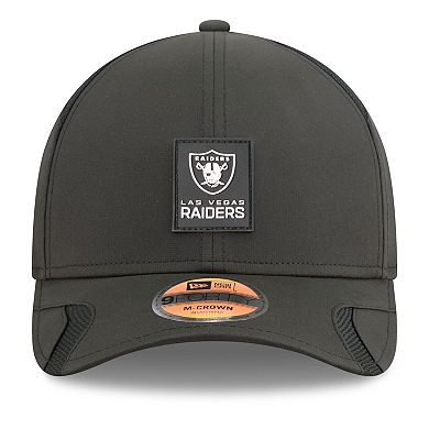 Youth New Era Black Las Vegas Raiders 2025 Sideline 9FORTY Adjustable Hat