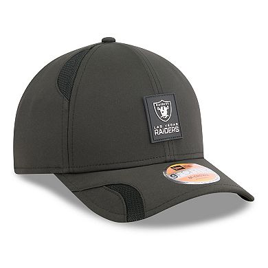 Youth New Era Black Las Vegas Raiders 2025 Sideline 9FORTY Adjustable Hat