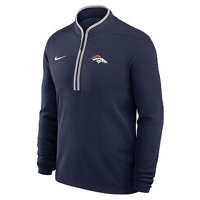 Men's Nike Navy Denver Broncos Lightweight Victory Dri-FIT Half-Zip Pullover