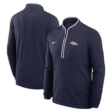 Men's Nike Navy Denver Broncos Lightweight Victory Dri-FIT Half-Zip Pullover
