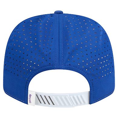 Men's New Era White/Royal Chicago Cubs Established Patch 9SEVENTY Adjustable Hat