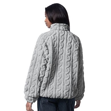 Women's G-III 4Her by Carl Banks Gray Minnesota Timberwolves Champ Half-Zip Pullover