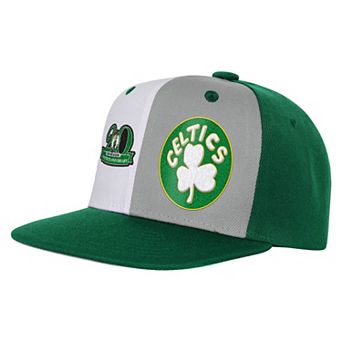 Youth Mitchell & Ness Kelly Green Boston Celtics Anniversary Duo Front Snapback Hat